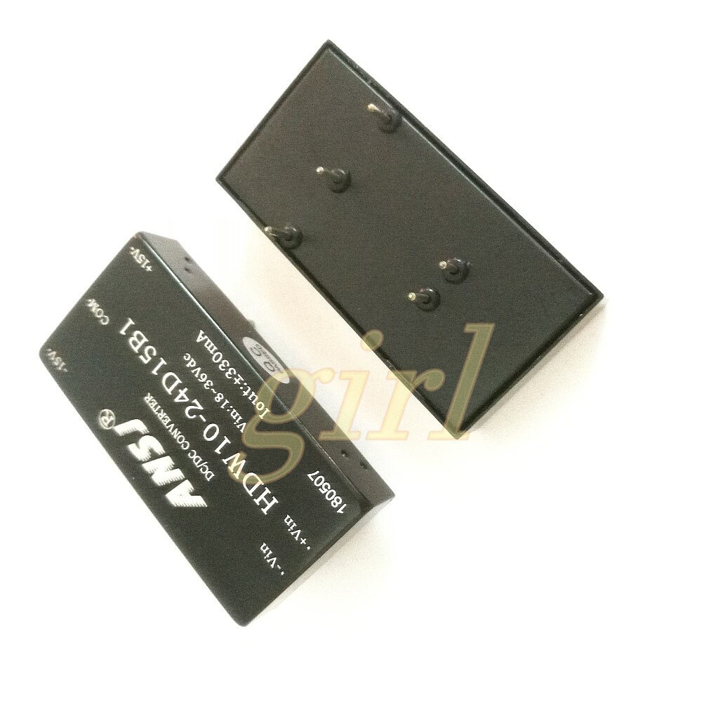 Power module 24V turn positive and negative 15V isolation power 10W output 330mA HDW10-24D15B1