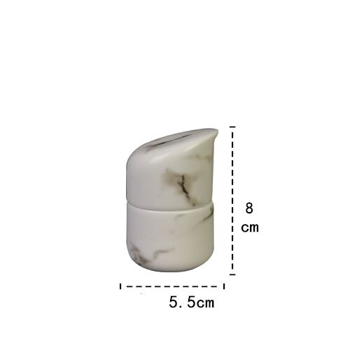 Keramisk marmor tandstikkerholder køkkenredskaber spisebord restaurant dekoration bærbar boks stand dispenser til tandstikkere: Default Title