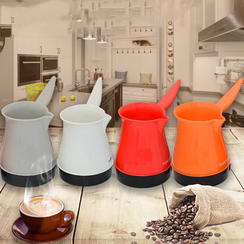 Kleurrijke Mini Koffiezetapparaat Turkije Koffiezetapparaat Draagbare Elektrische Koffie Pot Moka Thee Maker Gereedschap Percolators Pot