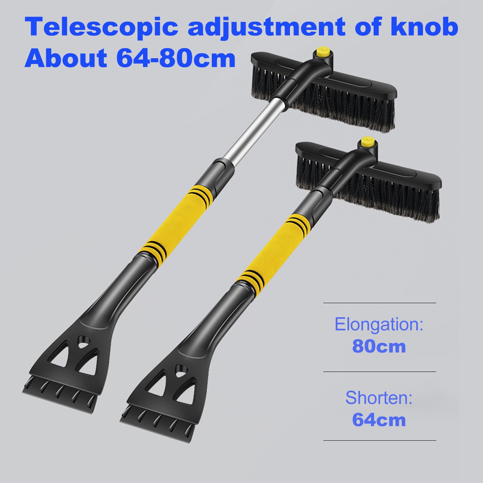 3-in-1 Car Cleaning Brush Ice Scraper Detachable Snow Shovel Brush Dust Remove Brush Auto Windshield Snow Brush