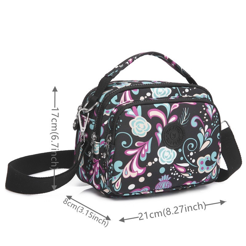 Jahrgang damen-umhängetasche aus Nylon, luxushandtasche, kleine Bote-schultertasche