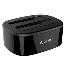 ORICO 6228US3 3.5 Inch Dual Bay USB 3.0 Naar Sata Hdd Ssd Case Docking Station Harde Schijf Tool Gratis Duplicator 16TB Voor PC (US Plug