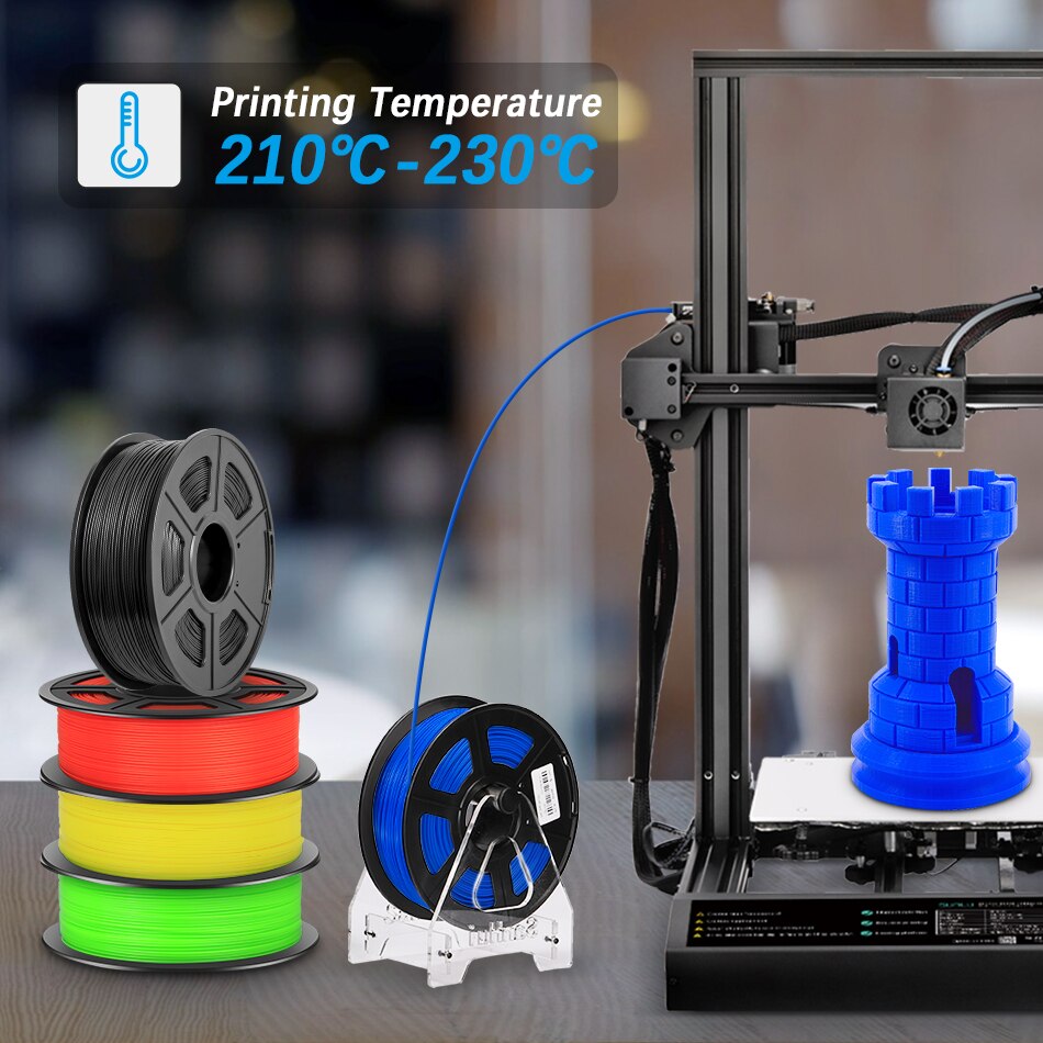 SUNLU 3D Printer Filament SPLA 1.75mm 1KG Colorful Plastic Printing Material 3 Colors White Black GREY