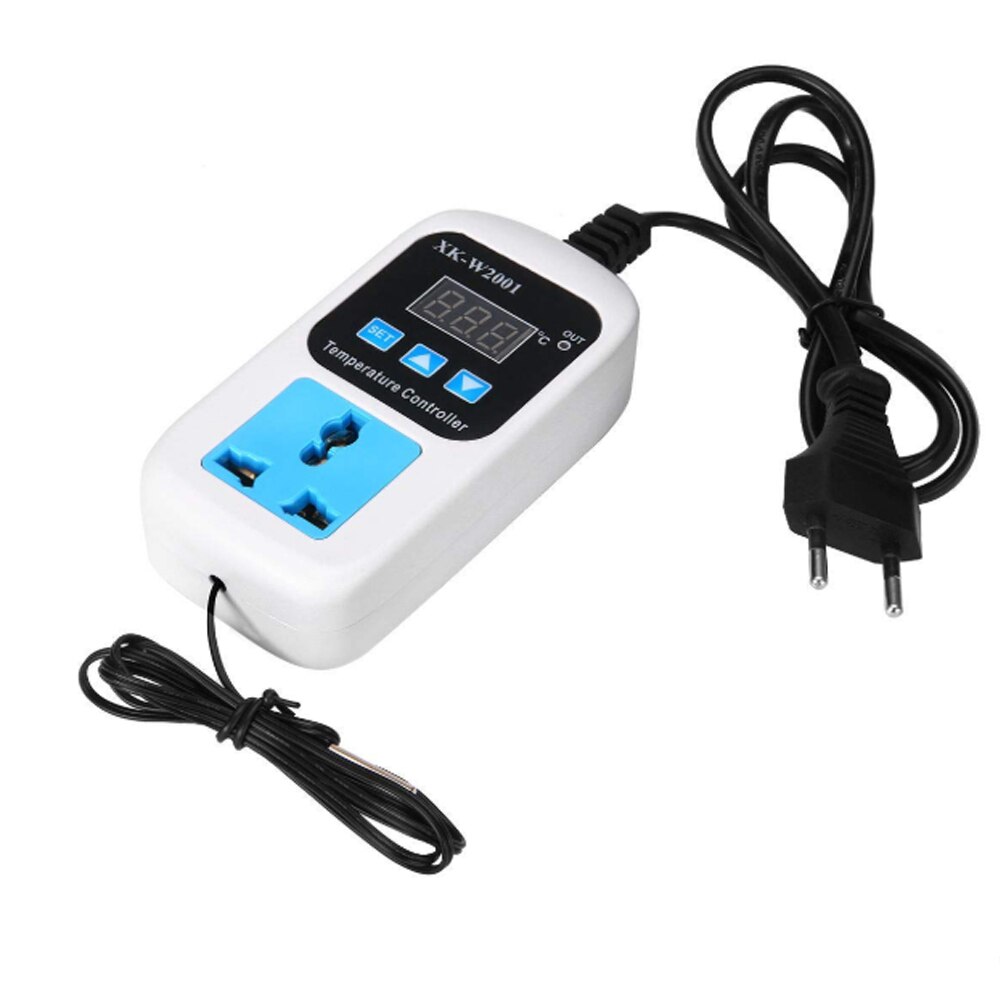 VKS-W2001 Electronic Temperature Control Socket Thermostat Control Fully Automatic Switch Adjustable Digital Display