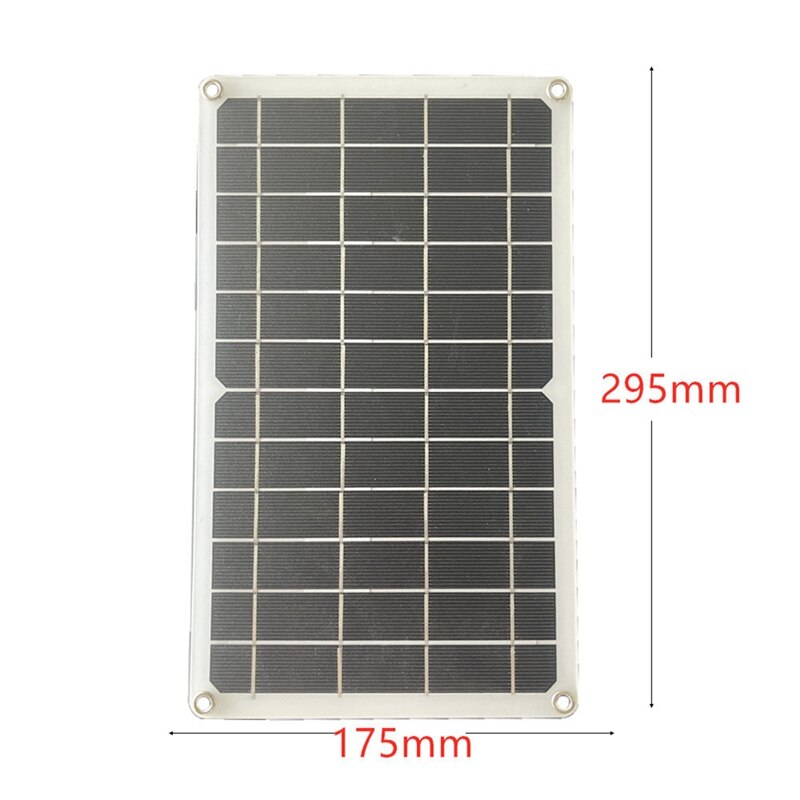 10W Mini Draagbare Zonnelader Zonne-energie Opladen Panel Usb Interface Uitgang Voor Mobiele Telefoon Batterij Opladen