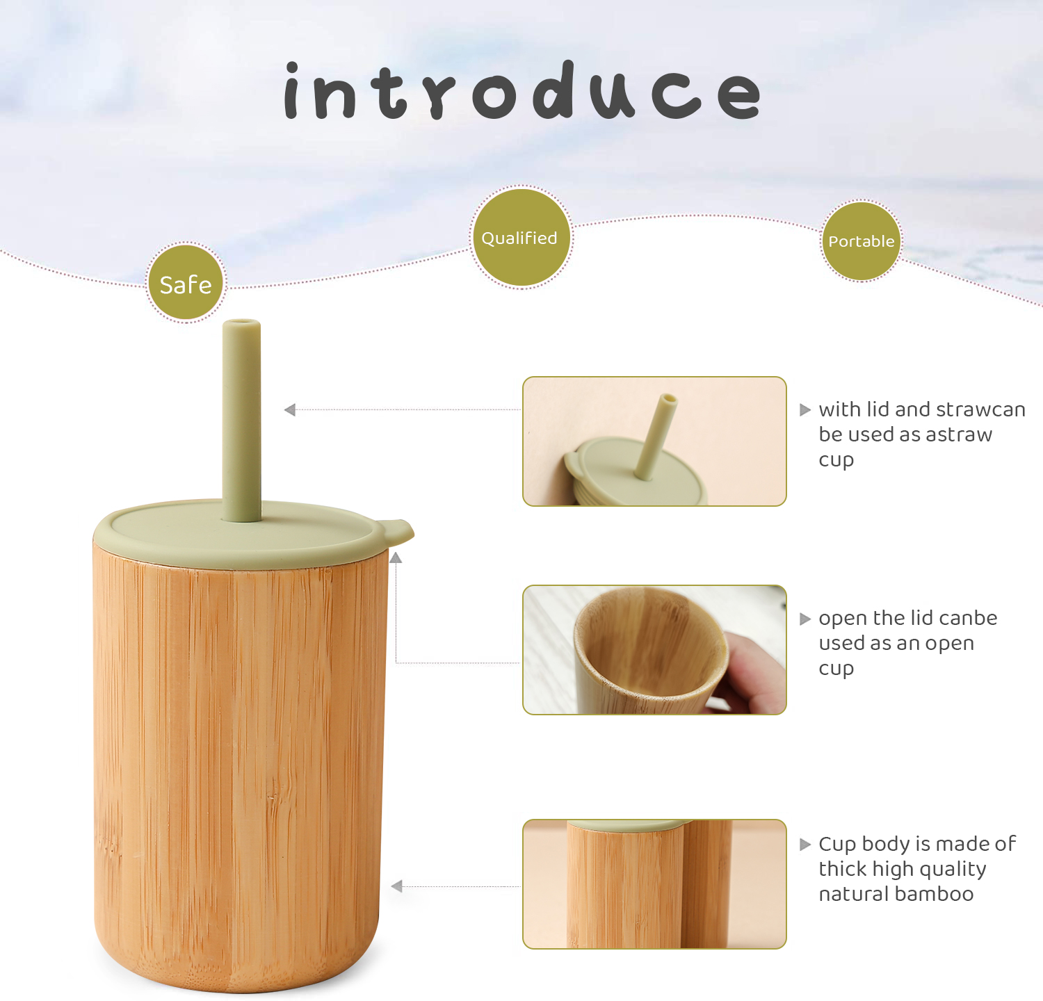 5 farben 1Pc Baby Fütterung Tasse Sicher Dicht Bambus Silikon Sippy Tassen freundlicher Lernen Trinken Sippy Tasse freundlicher Geburtstag