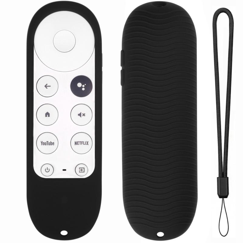 Funda de Control remoto de silicona para Chromecast, funda antipérdida de voz para Google TV,