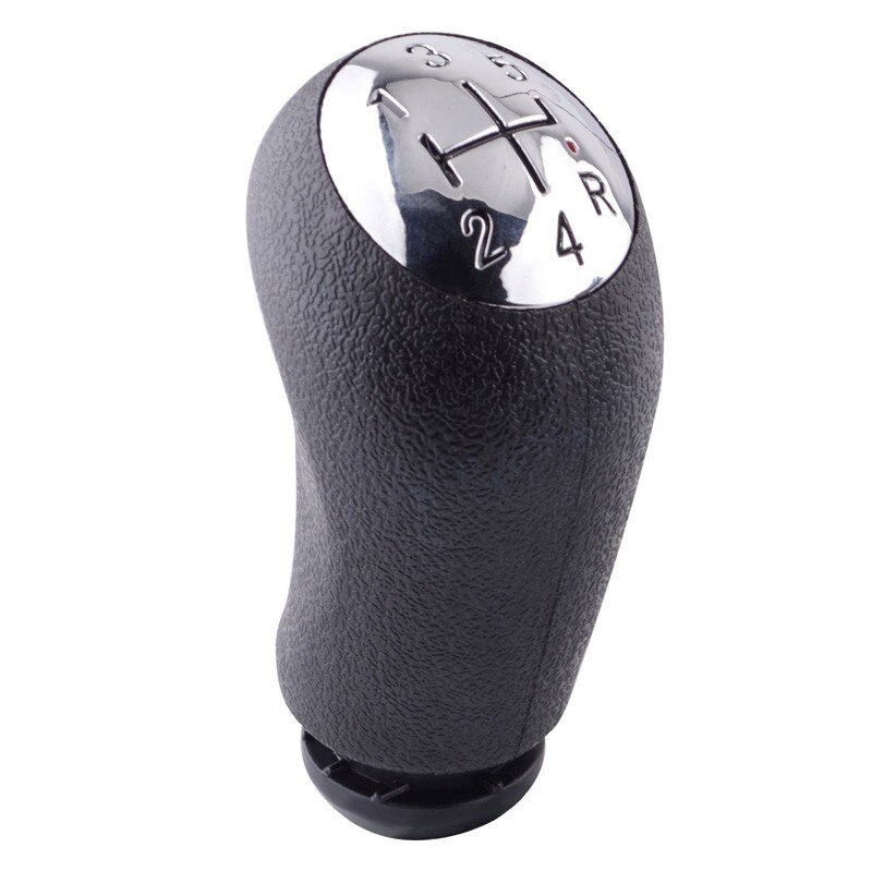 Speedwow Auto Styling Versnellingspook Pookknop Lederen Shifter Lever Knop Voor Renault Laguna Megane 2 Clio 3 Scenic 2 kangoo: Black