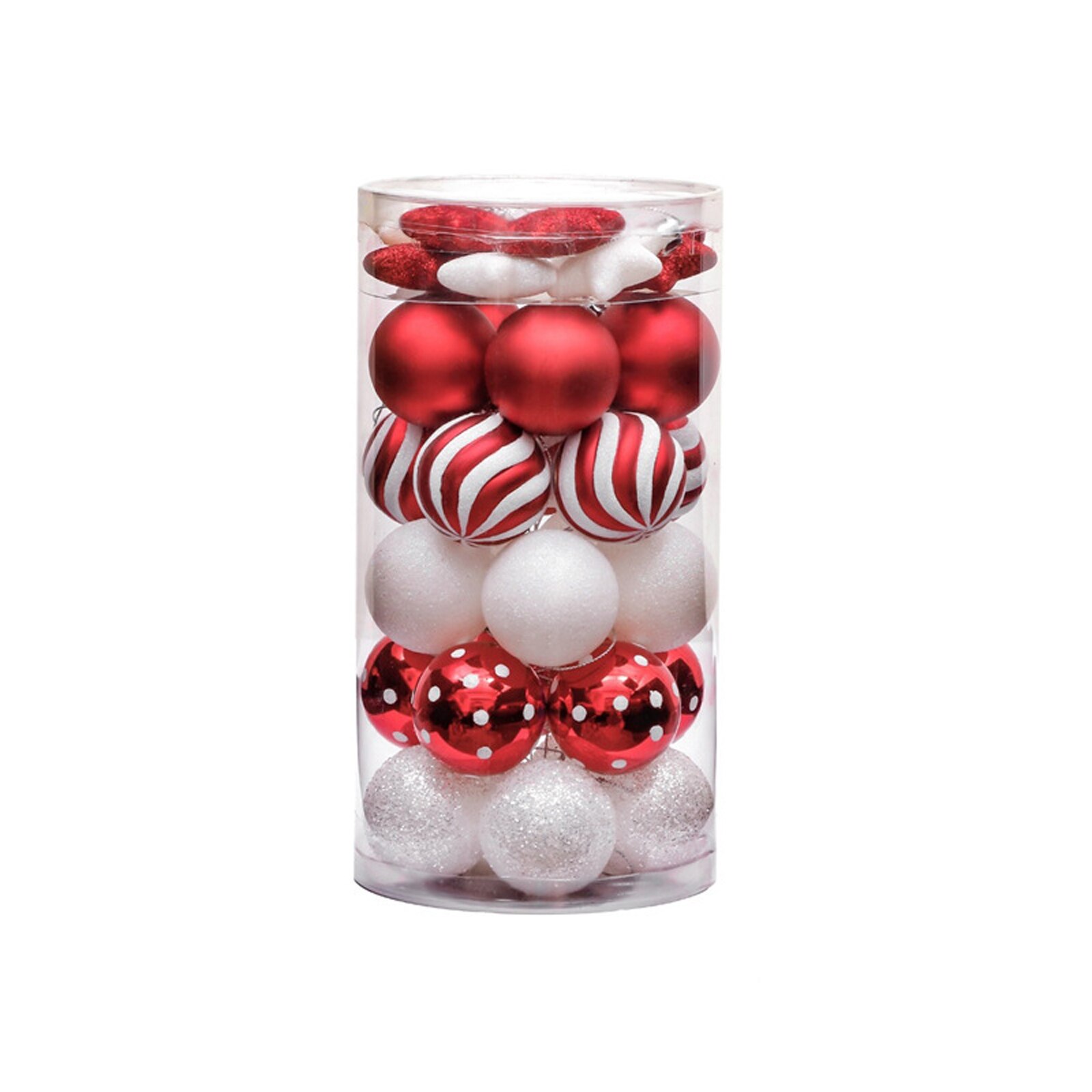 Kerst Opknoping Ornament Boom Decoratie Gestreepte Dot Lovertjes Jaar Herbruikbare Familie Mall Hanger Ballen