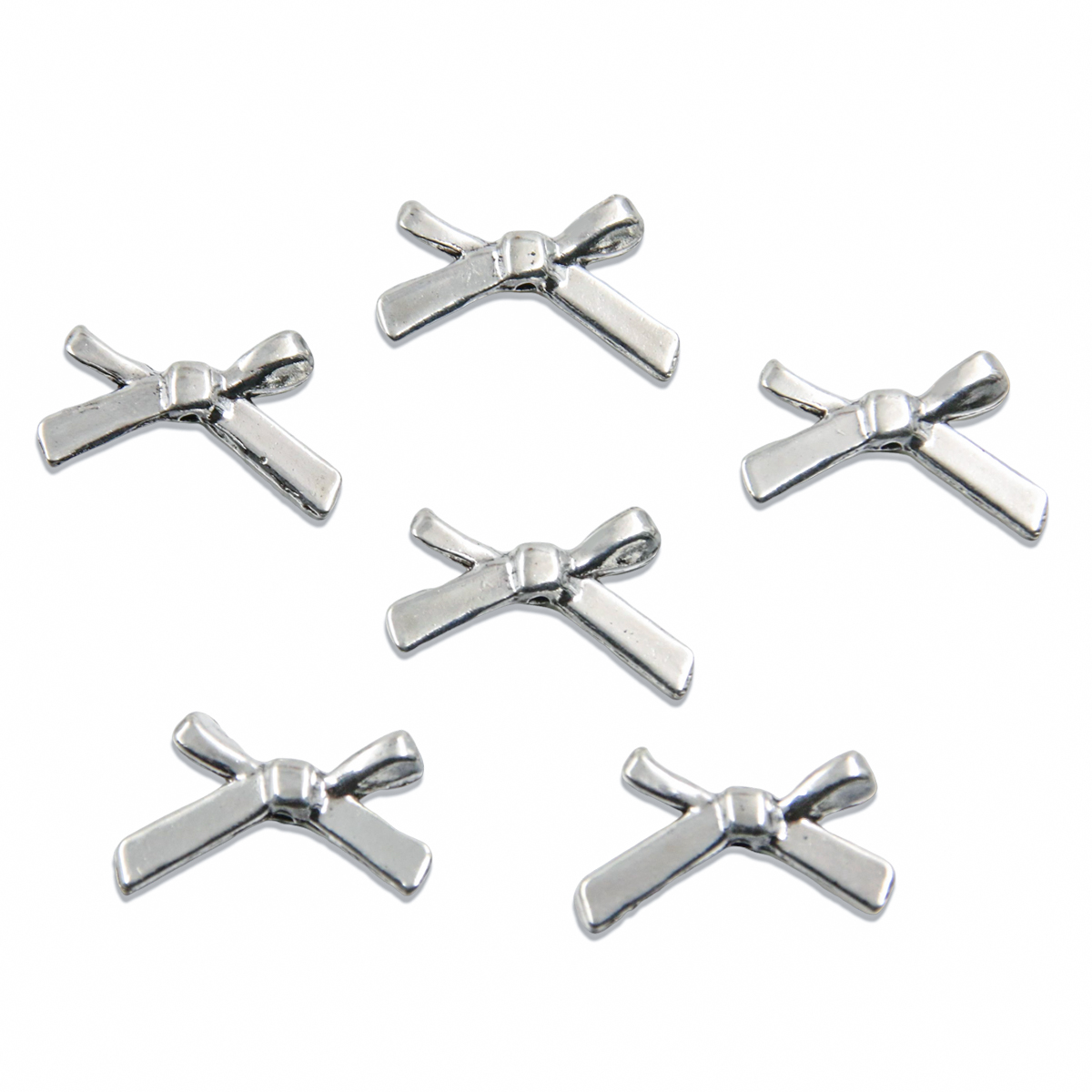 20Pcs 13 Style Metal Alloy Cute Hollow Bow Charms Pendants For Jewelry Making DIY Handmade Craft: Antique Copper Plated