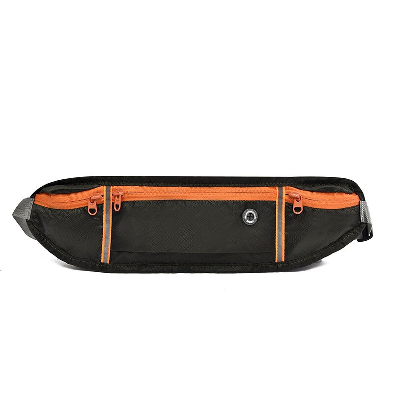 draussen Sport Reflektierende Taille Tasche Wasserdicht Musik Brust Tasche Multi-funktion praktisch Tasche Arbeit Münze Tasche Schlüssel fallen taschen: Armee Grün