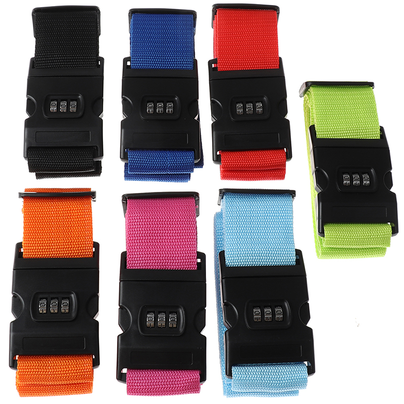 1pc Reisegepäck koffer sicheres Schloss langlebiger Nylon-Packgurt Gürtel Passworts chloss Schnallen riemen Gepäck gurt