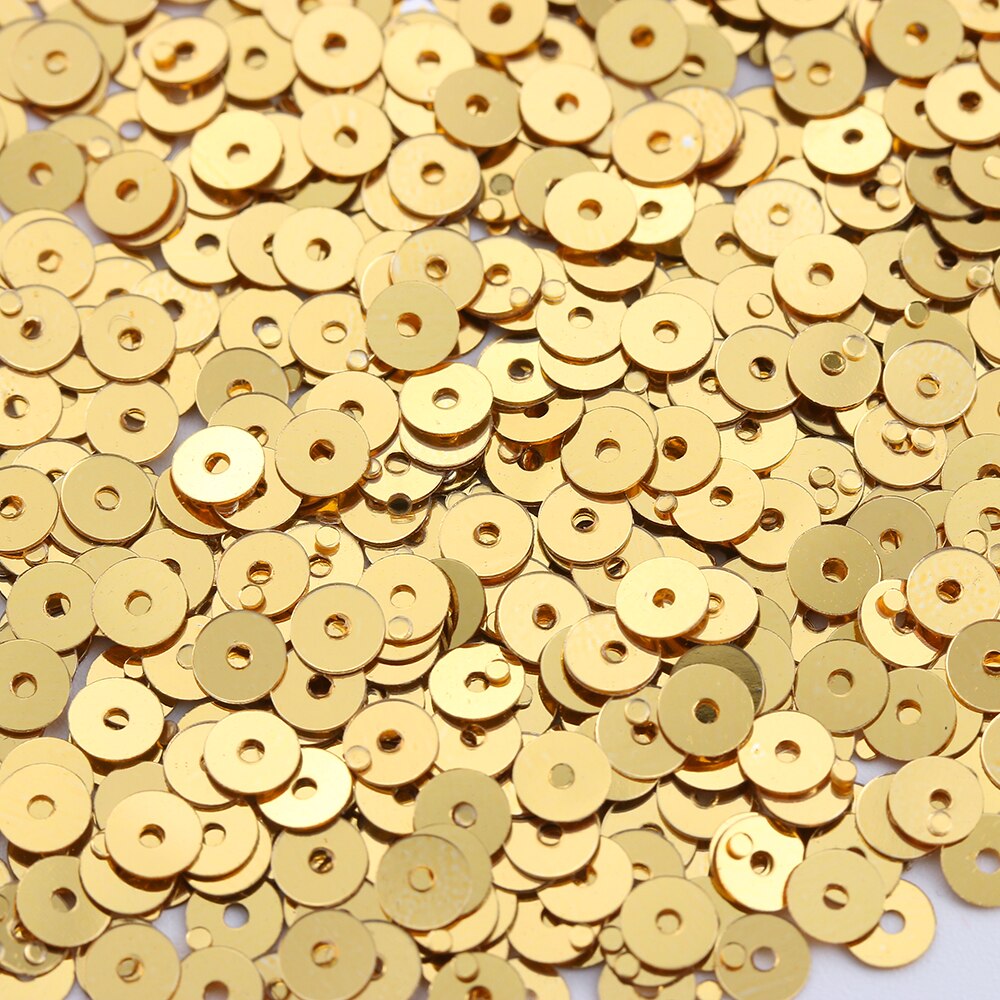 1000 stuks/zak 4mm veelkleurige losse plastic pailletten voor thuis, feest, bruiloft, decoratie, versiering, doe-het-zelf, knutselen, naaien, accessoires