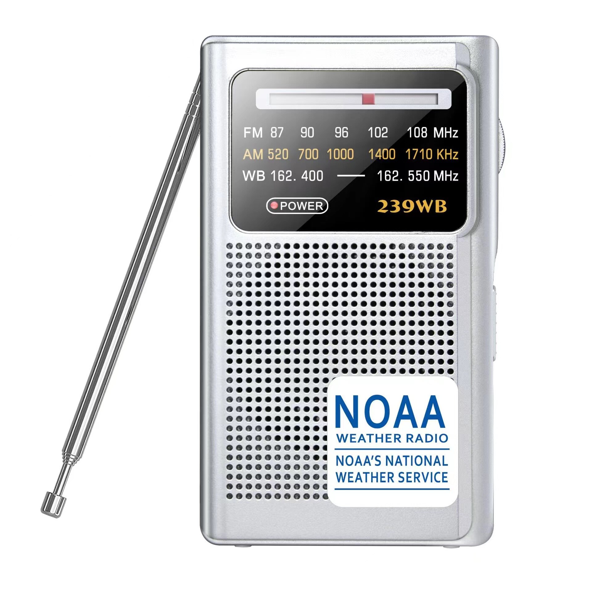 Fm Am Noaa Emergency Pointer Tuning Radio Dsp Mini Handheld Radio Speaker Draagbare Pocket Radio Ontvanger Met Weer Waarschuwing