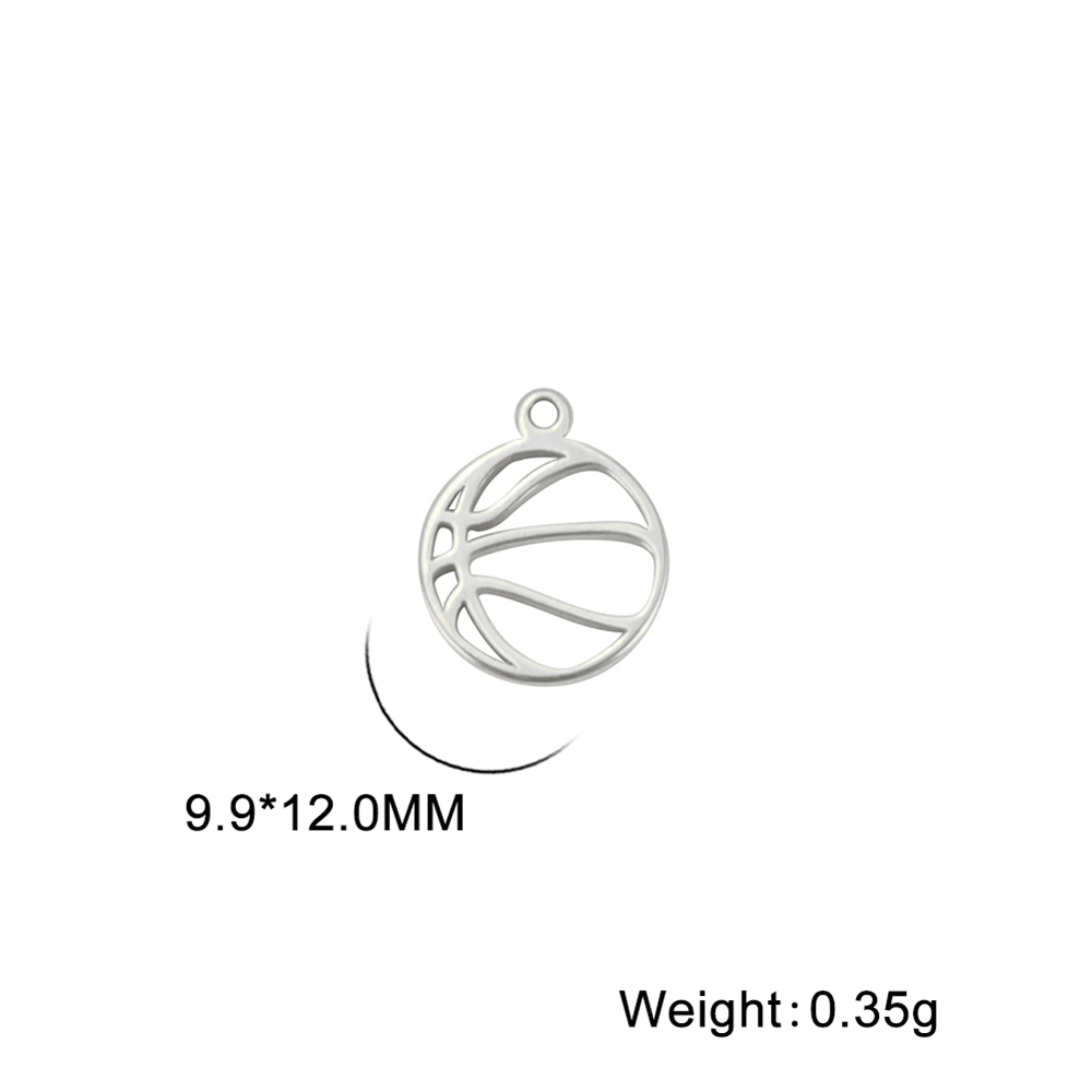 10 pz/lotto Piccoli Ciondoli tutto'ingrosso per Collane Bracciali Pendenti in Acciaio Inox Accessori per La Produzione di Gioielli Fai Da Te Componente: arancia