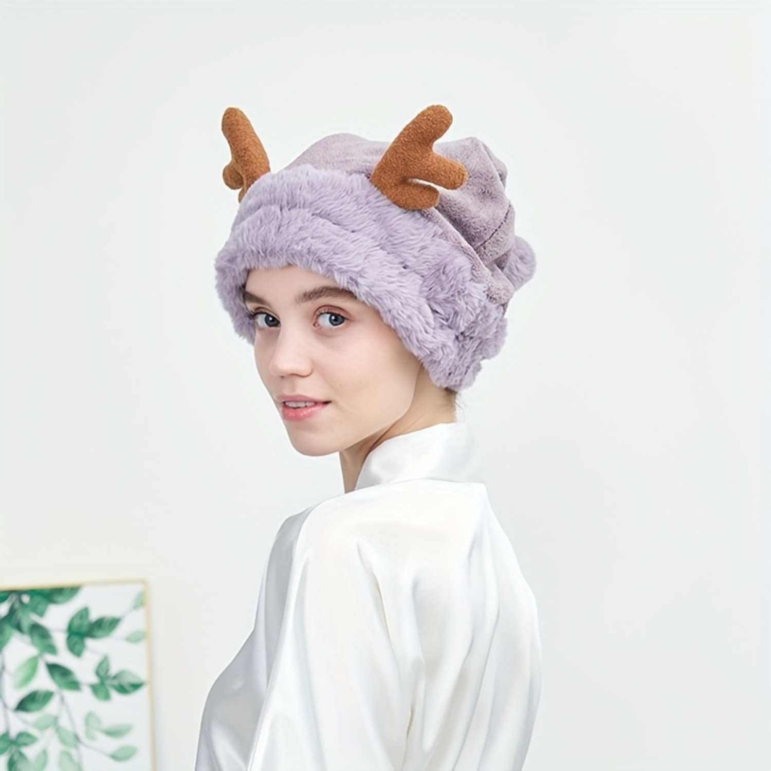 Haartrocknungshandtuch, dickes, Super saugfähiges, schnelltrocknendes kopftuch für damen, haartrocknungshandtuch, duschhandtuch: Grün