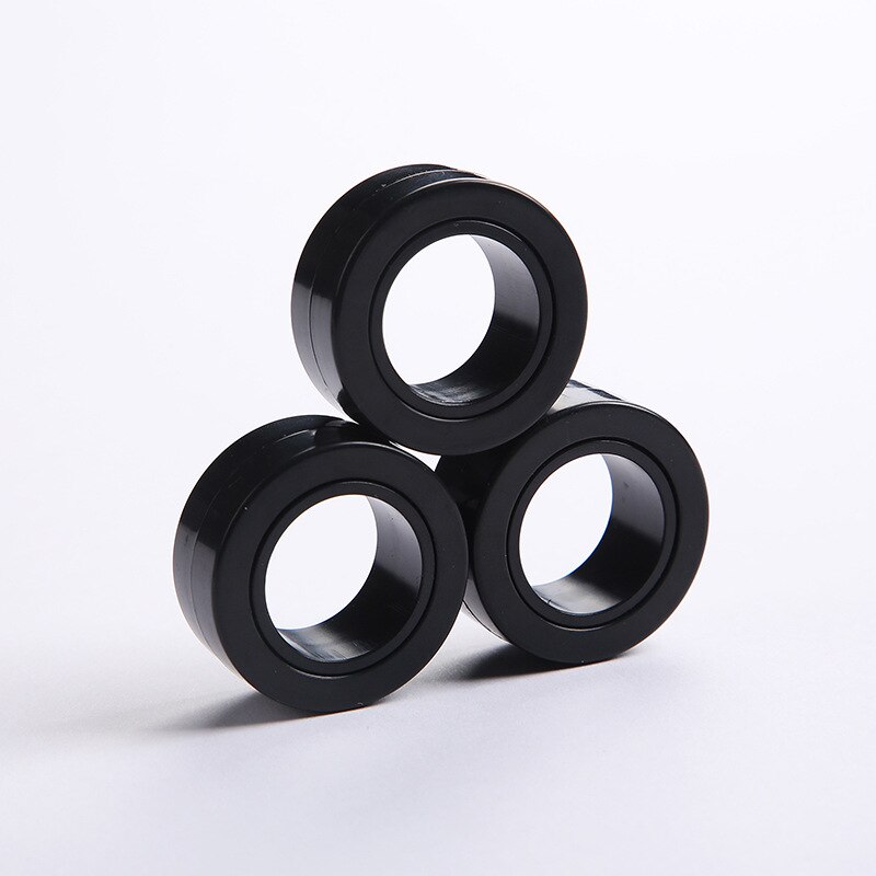 ZK20 EDC Stress Relief Magnetic Ringe Zappeln Spielzeug Für Angst Anti-stress Roller Fingertip Spielzeug Erwachsene Kinder Finger Spinner: A