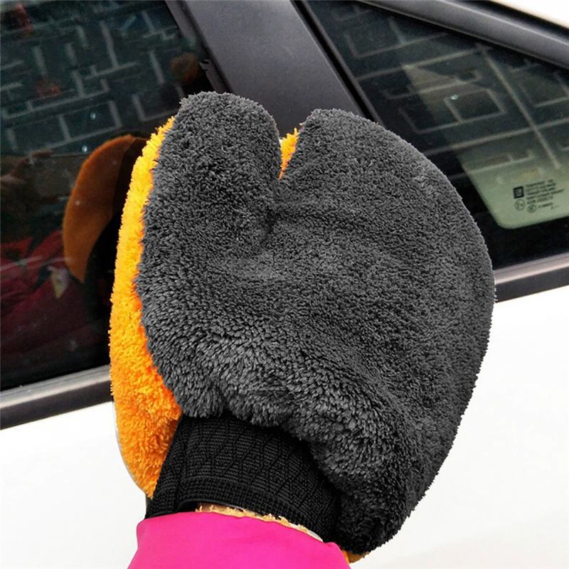 Kit Lavage Voiture 2 Gants + 1 Chiffon Microfibre | Super Absorbant, Non-Rayant Pour Carrosserie