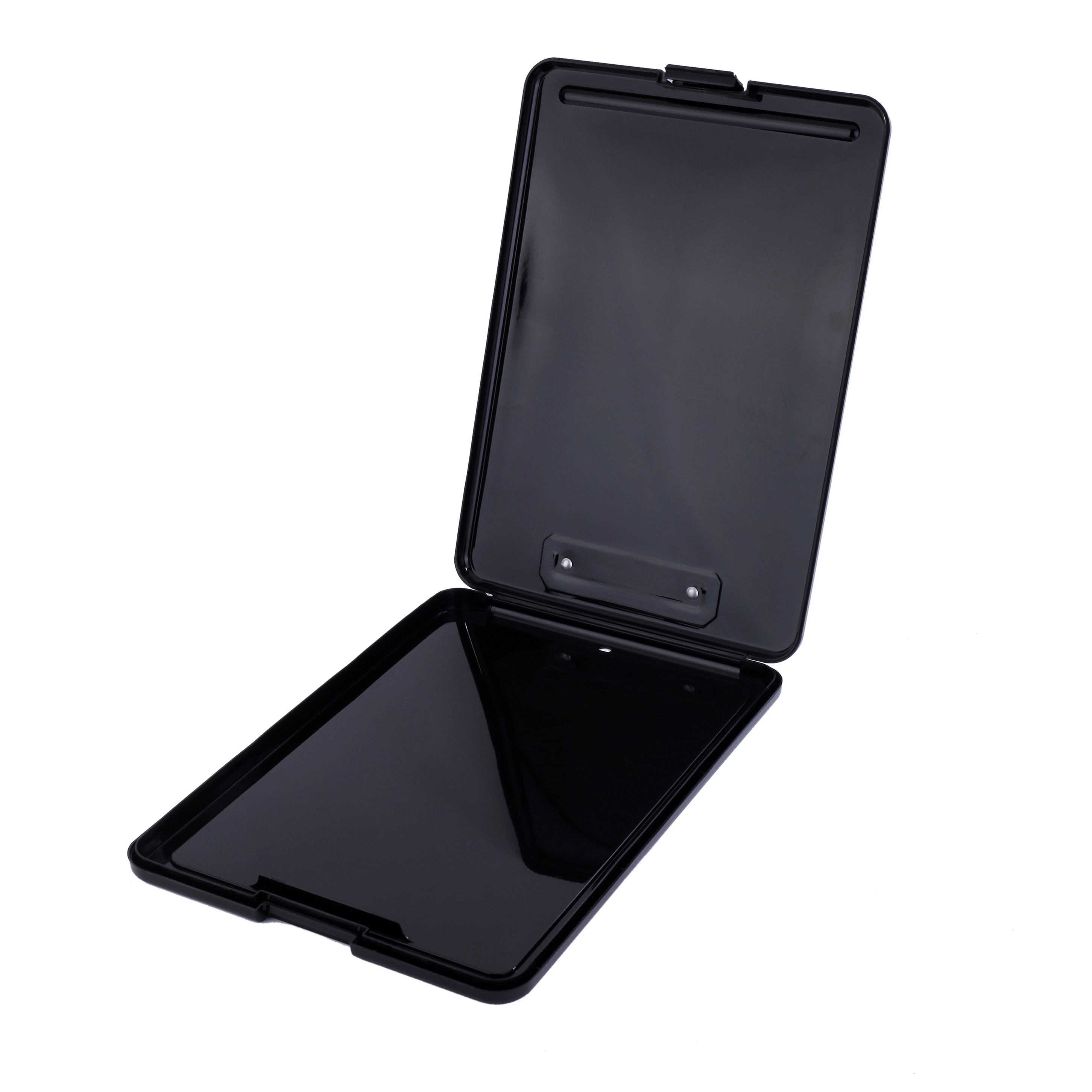 Stijl Multifunctionele Bestand Doos Zwart en Transparante Plastic Klembord A4 Document Vullen Briefpapier Organizer Briefpapier