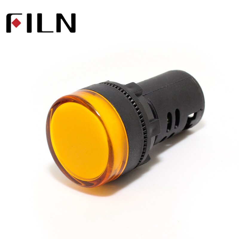 AD16 22mm señal indicador de potencia led de luz de plástico rojo verde azul Amarillo Blanco 12v 12v 24v 220v