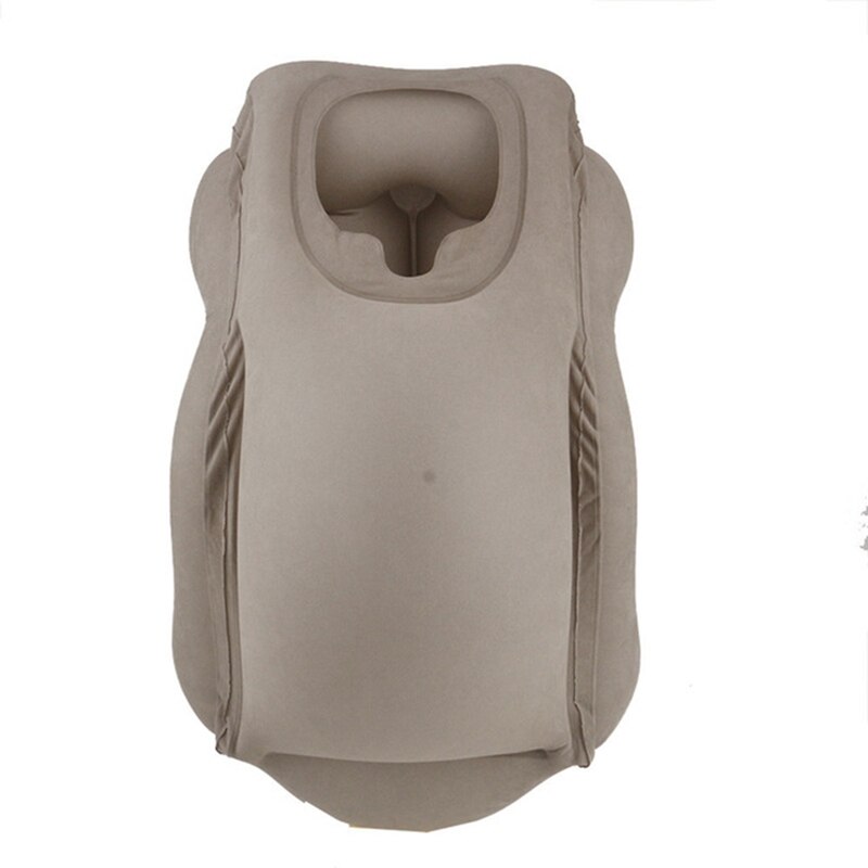 Oreiller d'air gonflable oreiller de voyage traversin d'air Frontal confortable sommeil avion voiture doux coussin voyage pliable coup cou oreiller