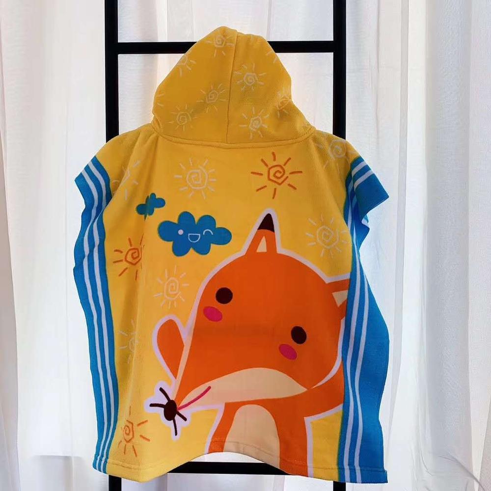 Handtuch Poncho für freundlicher Mikrofaser Bademantel freundlicher Surfen Schwimmbad Strand Ändern Kleid Mädchen Jungen Schnell Trocken Baden Schwimmen Handtücher: 6