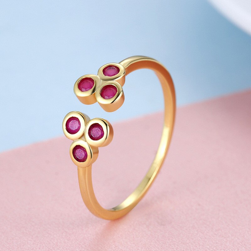 CC Rings For Women S925 Silver Plated Classic Jewelry CZ Yellow Gold Color Open Ring Bridal Wedding Accessories CC1598