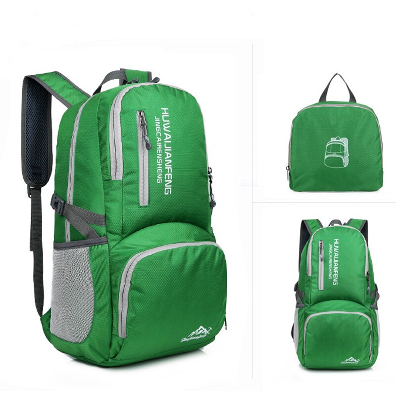 Udendørs sportspose byvandring rygsæk bærbar let skuldertaske daglige rejser damer mænd vandtæt foldetaske