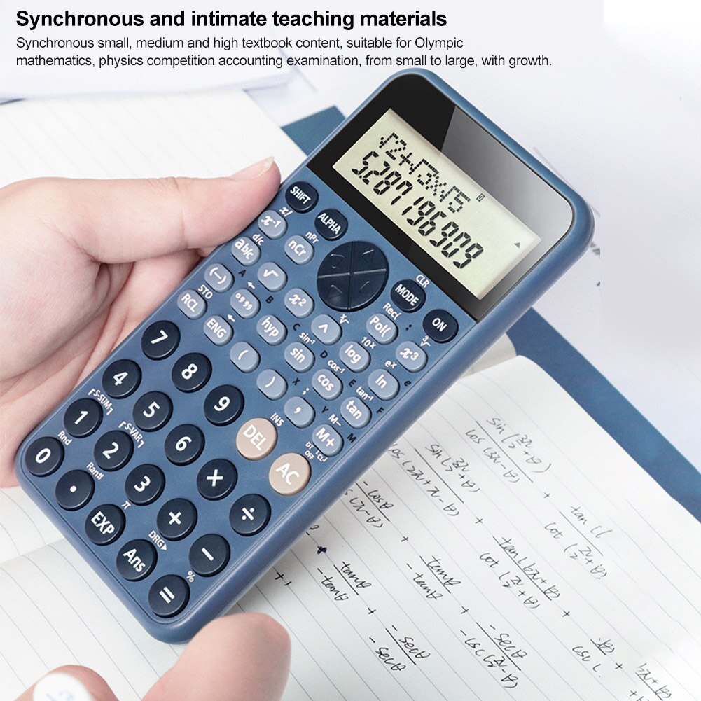 Office Universal Battery Powered Student Scientific Calculator Two Line Display Study Portable School 12 Digits