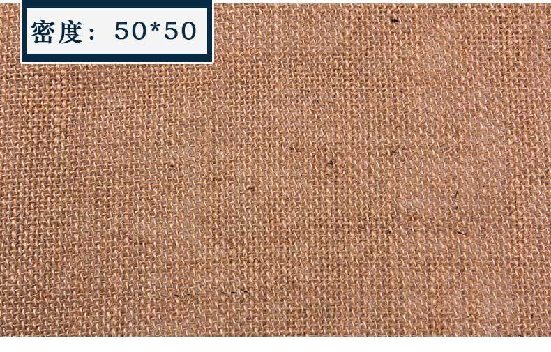yellow linen natural hemp cloth of various specifications of density spot -007: 50x50