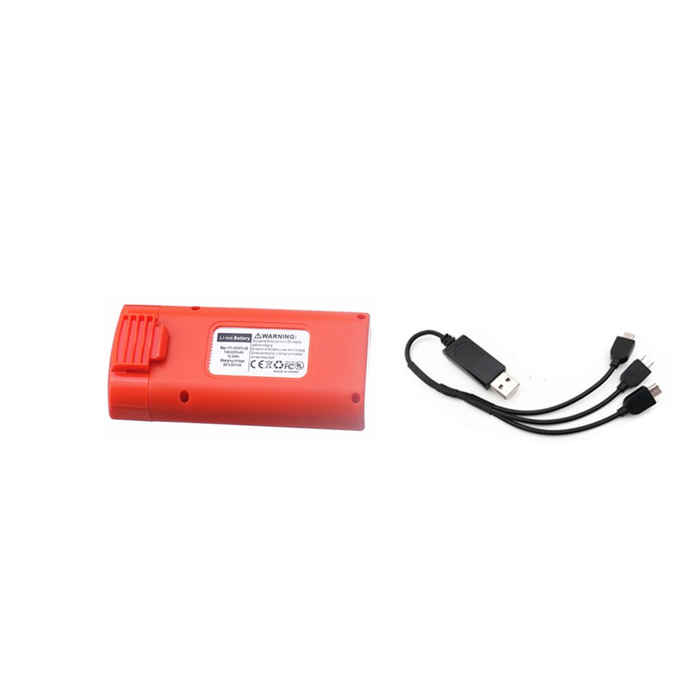 7.4V 2200mAh Lipo Battery and Charger Set For SG108 SG-108 RC Quadcopter Spare Parts 7.4V Rechargeable Battery: Black