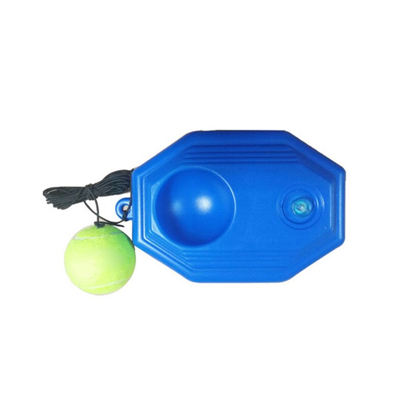 Kit d'outils pour entraîneur de tennis simple, pratique pour débutant avec une corde, auto-apprentissage, joueur de rebond de tennis avec plinthe d'entraînement,  + 1 balles