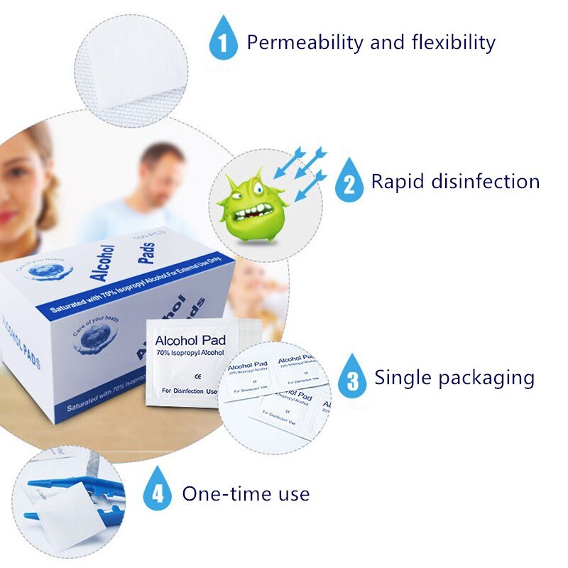 30/100pcs Glass Cleaning Cloth Wet Paper Alcohol Pad Lens Cleaner Tissue Wipe Polishing Sunglasses Reading Glasses