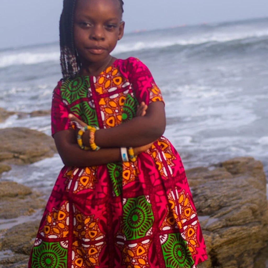 Children Printing Zipper Short Sleeve Dress Princess Lovely Girl Digital Printing Zipper Short Sleeve Dress Princess Dress