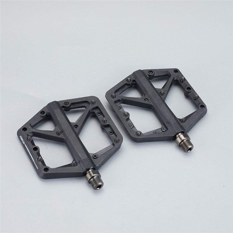 Pédales plates ultralégères à 3 roulements scellés, accessoires de vélo, vtt: WHITE