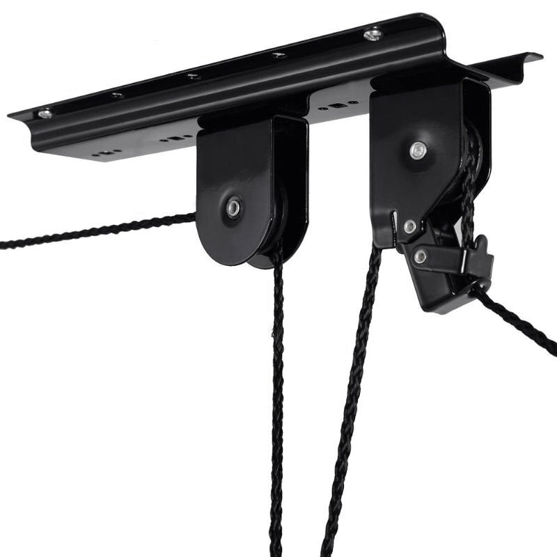 Ceiling-Mounted Bike Lift Hoist Garage Mountain Bicycle Hoist 45Lb Capacity