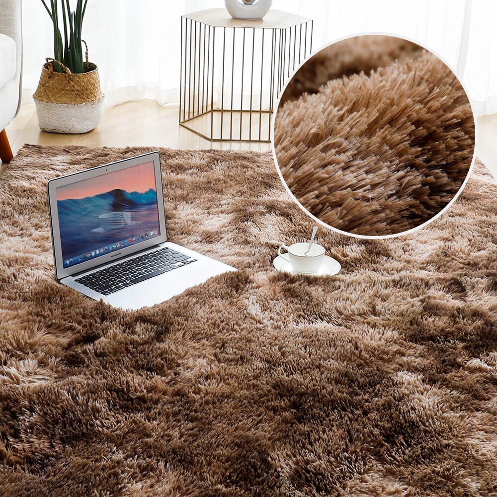 Tapis doux, épais et moelleux en peluche pour enfant, en velour, pour salon, lit, chambre, fenêtre, chevet, décor à la maison: color 5 / 60x120cm