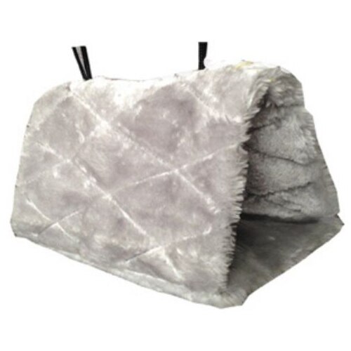 Jednokolorowe pluszowe ptaki wiszące jaskinia miękkie zimowe ciepłe klatka dla papugi hamak dla zwierzęcia domowego szczęśliwy szałjak zabawki ogrodowe materiały dekoracyjne: Szary