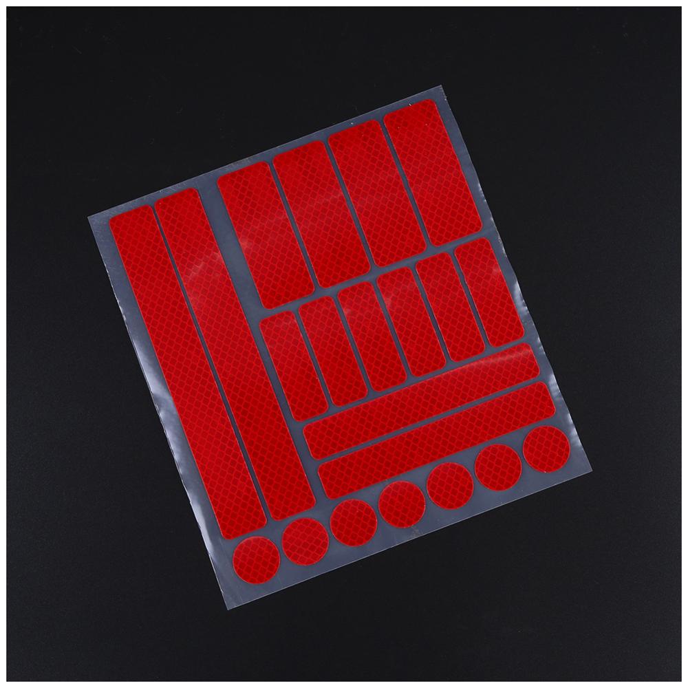 Auto Accessoires Reflecterende Tape Reflector Reflectante Moto Reflecterende Sticker Voor Fietsframe Stickers Auto Decoratieve Sticker: RD