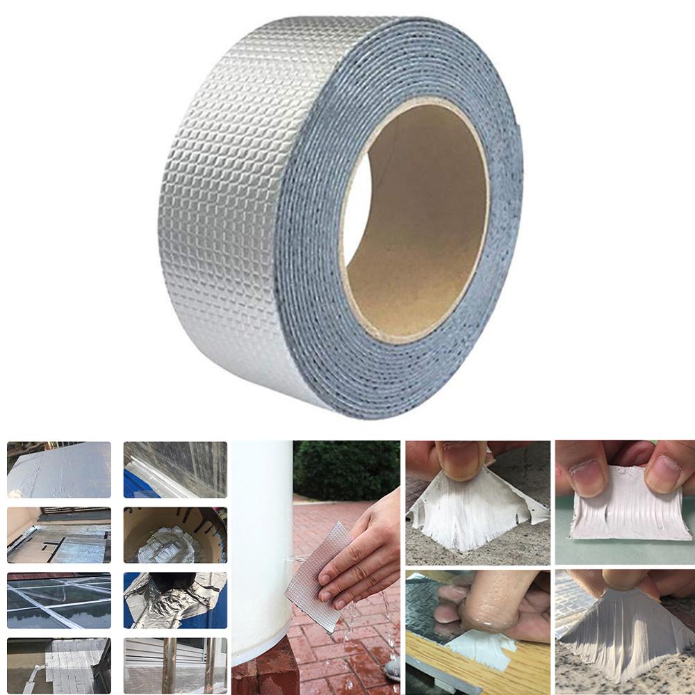 Sterke Aluminium Folie Butyl Rubber Tape Reparatie Afdichtingstape Pijp Glazen Vloer Dak Raam Muur Waterdichte Lijm