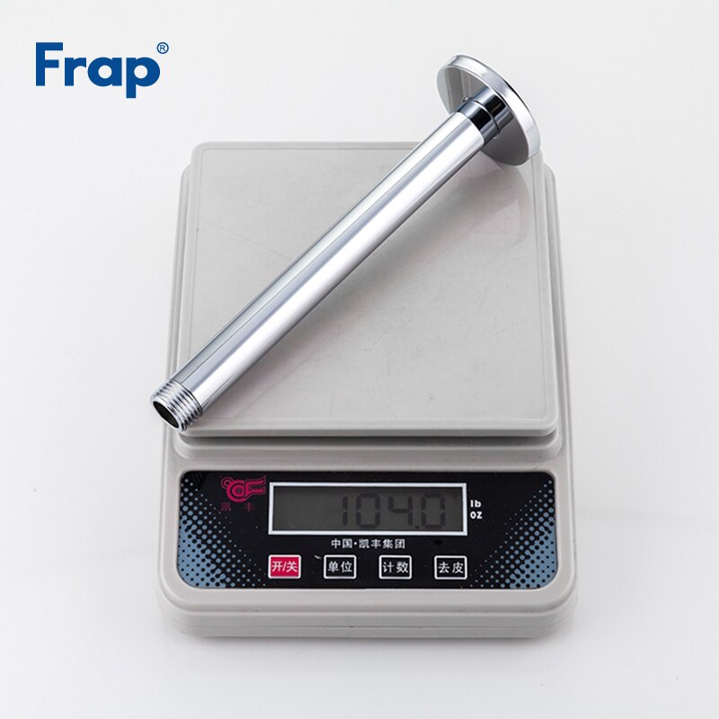 Frap badeværelse væg loftmonteret bruser fast rør krom messing bruser arm brusehoved bruseholder badeværelse hardware  y81021