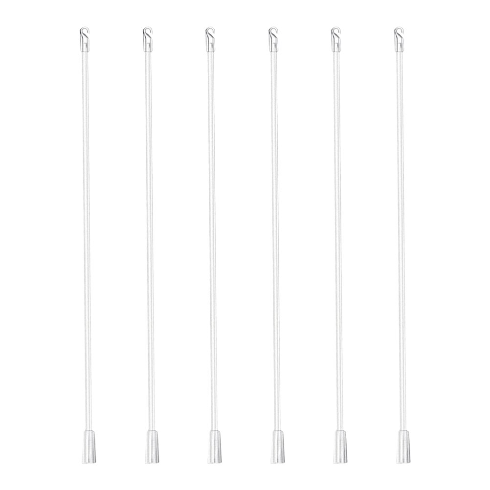 6Pcs Venetian Blinds Pulling Rod Transparent Curtain Vertical Wand Accessory