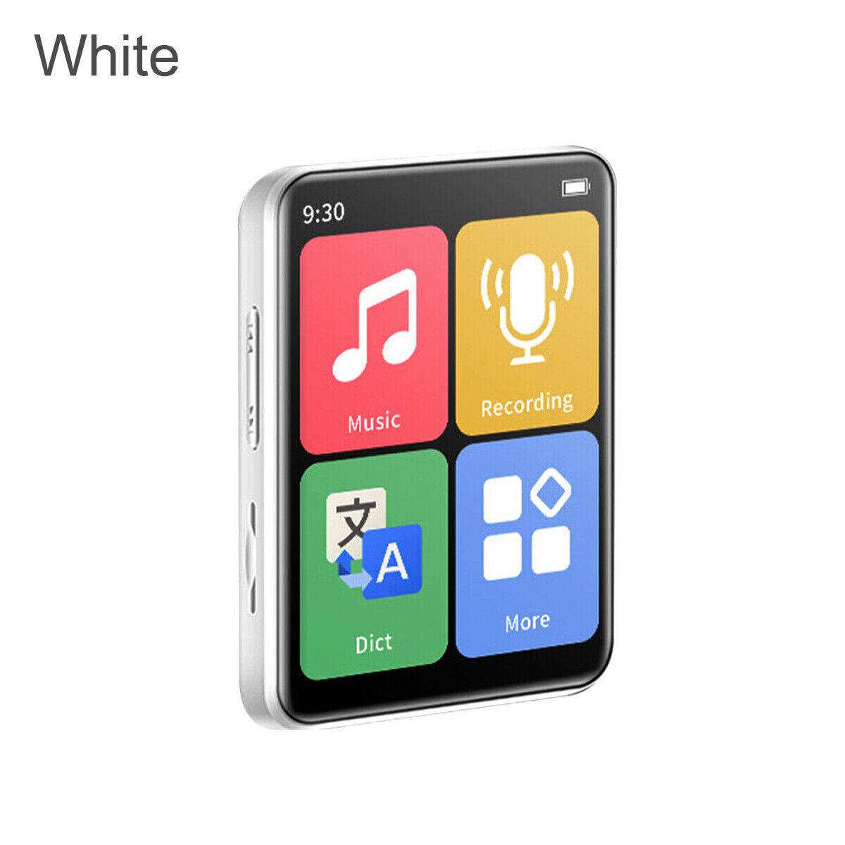 MP4 Odtwarzacz MP3 Bluetooth 5.0 Ekran dotykowy Mini Walkman Student Sport Lossless Muzyka HIFI Radio FM Przenośny Mp3 Prezent Gorąca sprzedaż: Black