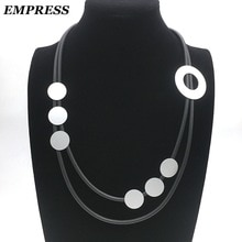 Empress Necklace Of Arrives at DIY Jewelry Women Claim Handmade Circular Kolye Vintage Soft foam Aluminum Necklace