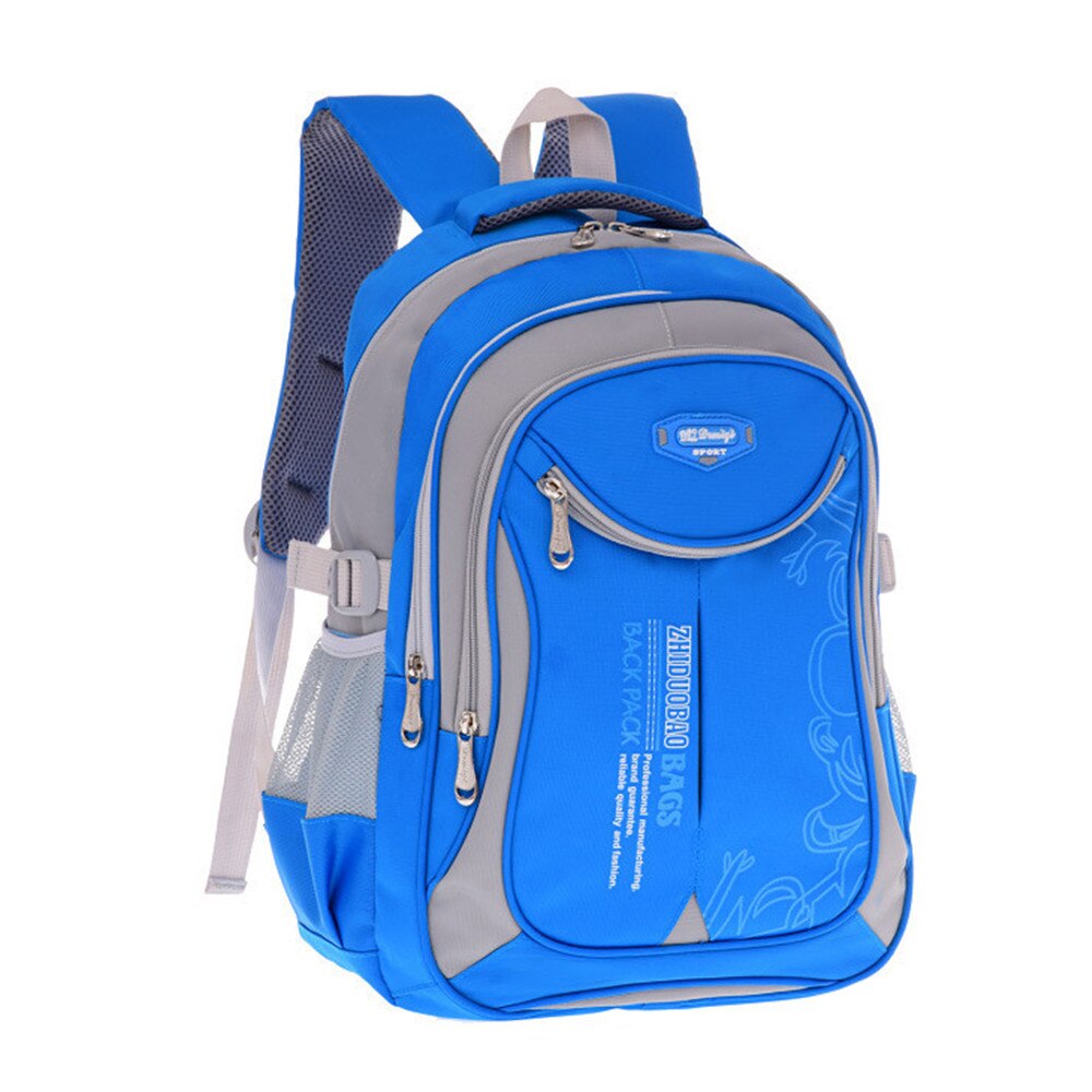 Children Orthopedics School Bags Kids Backpack In Primary Schoolbag For Teenagers Girls Boys Waterproof Mochila escolar: sky blue gray