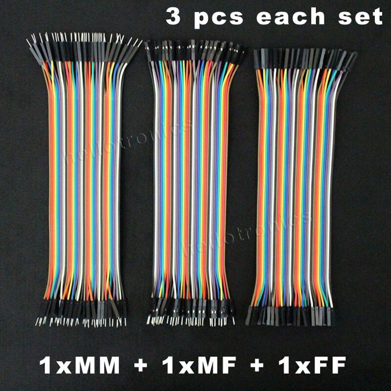 Hellotronics Premium 200mm 40 Pins Man/Mannelijke M/F F/F Splittable Breadboard Jumper Draden Voor Arduino