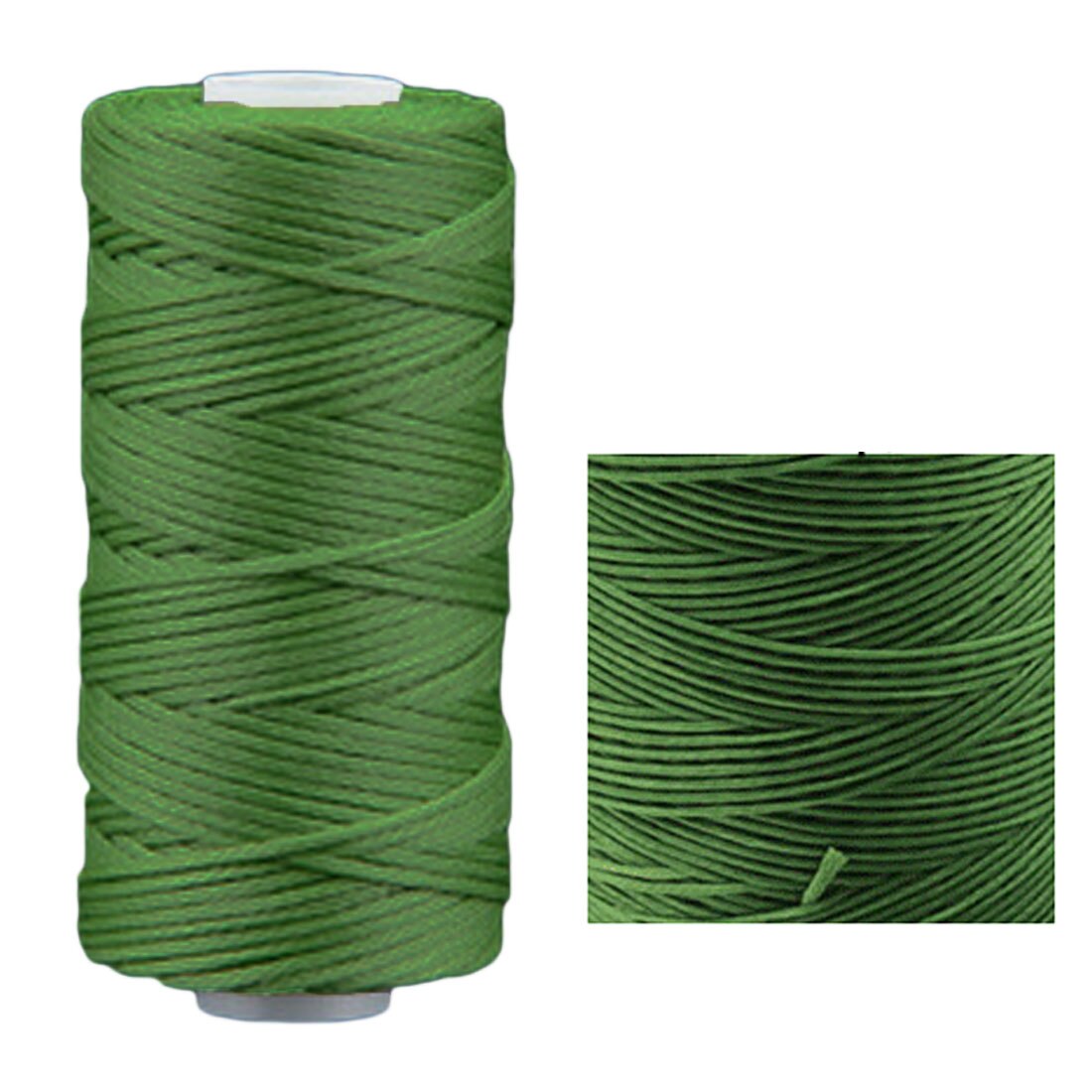 50 m/Roll Handgemaakte Platte Gewaxte Sew Wax Lijn Draad Koord Naaien Craft Tool Hand Stiksels voor DIY Leer: 18