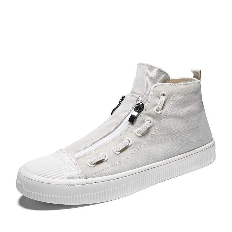 Klassiset miesten vapaa-ajan kengät neljän vuodenajan trendi canvas miesten kengät miesten tenis masculino zapatillas hombre: Beige / 8