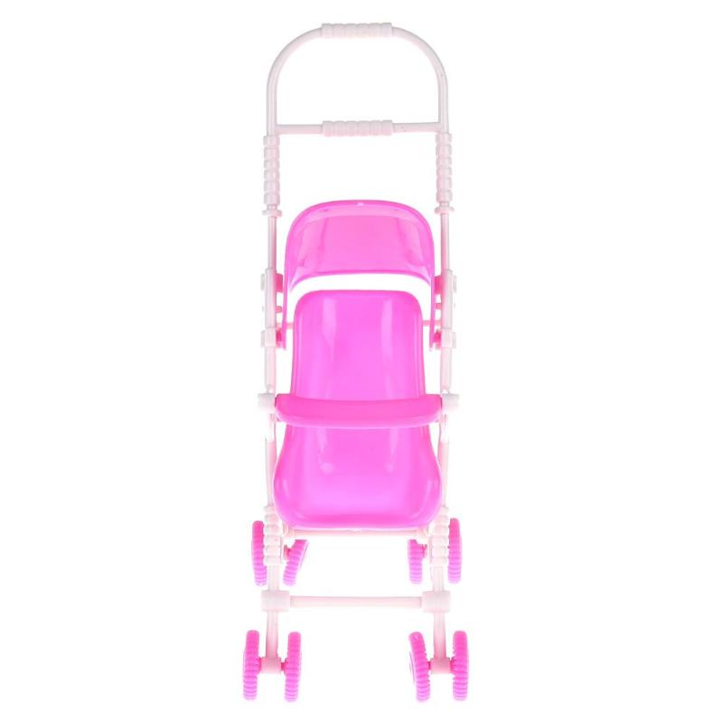 Kinderwagen Zuigeling roze Kinderwagen Trolley Kwekerij Speelgoed Voor Doll Dollhouse Miniatuur Baby voor Baby Meisjes