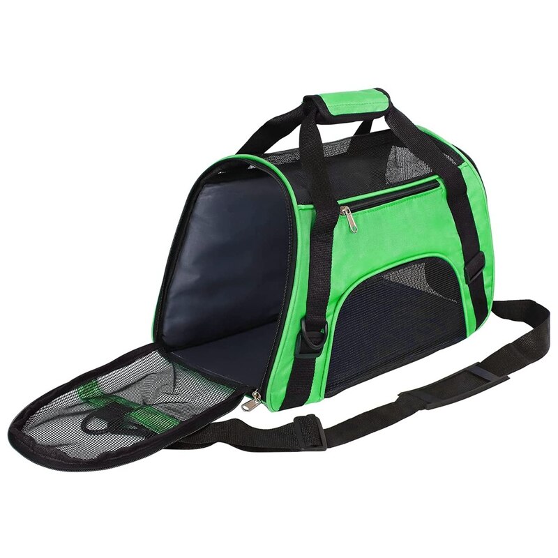 Cat Carrier Soft-Sided Pet Carrier Bag,Pet Travel Carrier For Cats,Dogs Puppy Comfort Portable Foldable Pet Bag: Green
